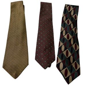 Silk Tie Bundle Oscar De La Renta Couture, Fratelli, and Robert Talbort Ties